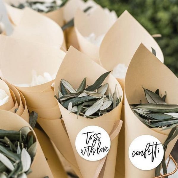DIY wedding confetti ideas