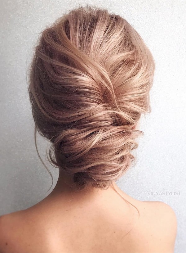 French Twist updo wedding hairstyles