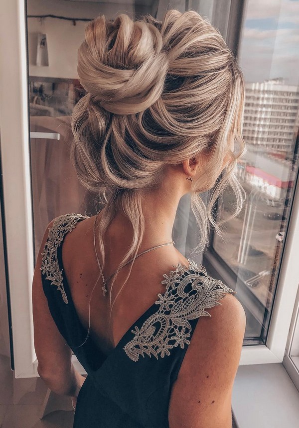 High updo wedding hairstyles for long hair tanya_ilyasevich_ 