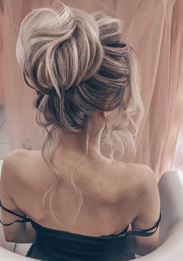 High updo wedding hairstyles for long hair tanya_ilyasevich_ 