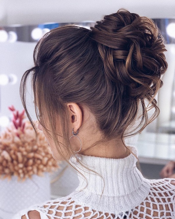 High updo wedding hairstyles for long hair xenia_stylist