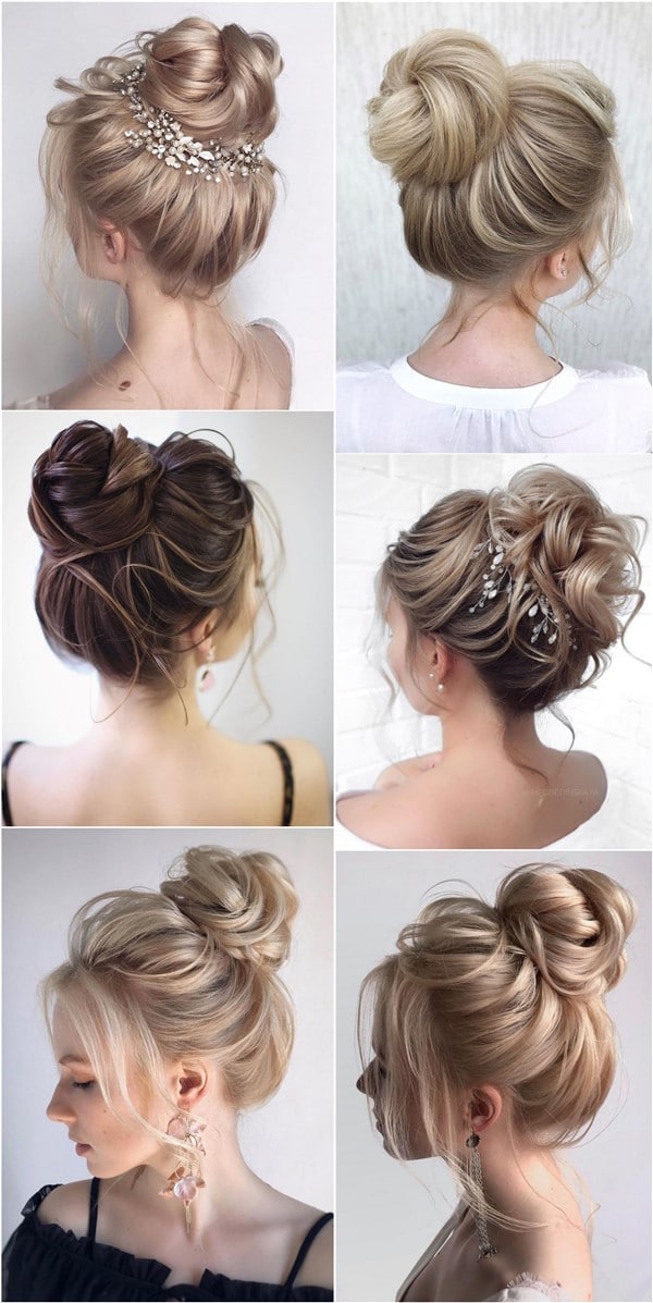 High updo wedding hairstyles for long hair