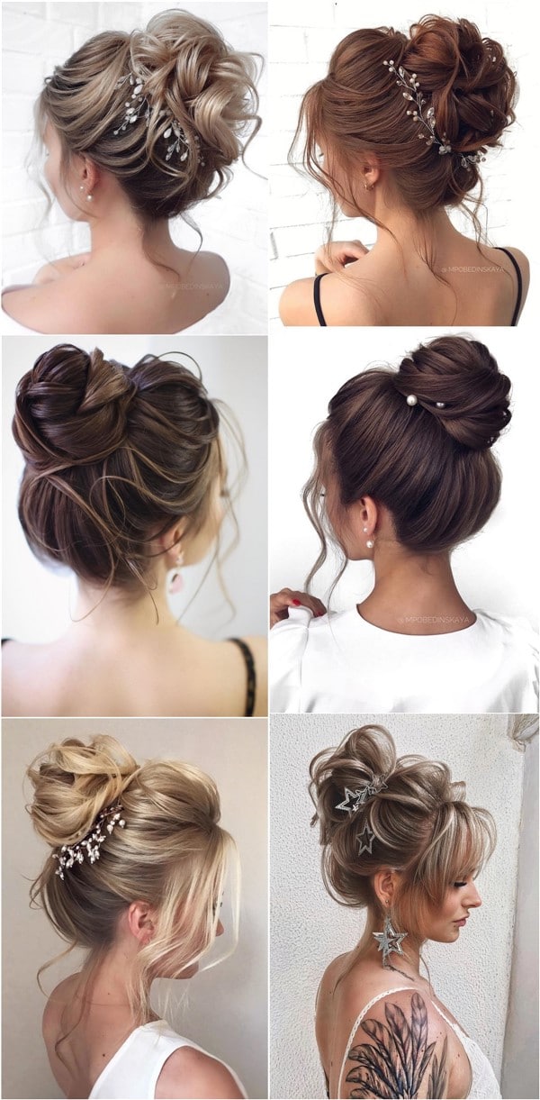 High updo wedding hairstyles for long hair