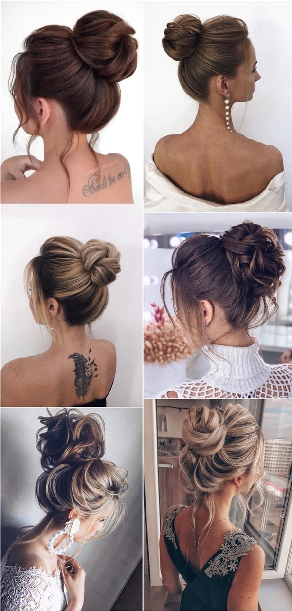 High updo wedding hairstyles for long hair