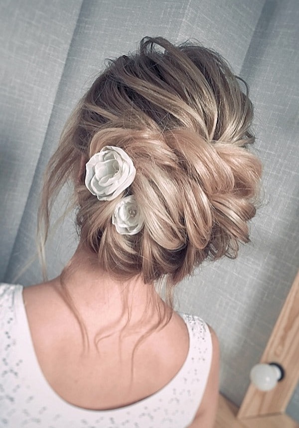 Messy wedding hairstyles for long hair from julia_alesionok