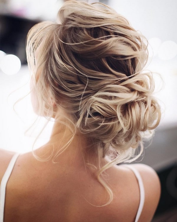 Messy wedding hairstyles for long hair from lenabogucharskaya