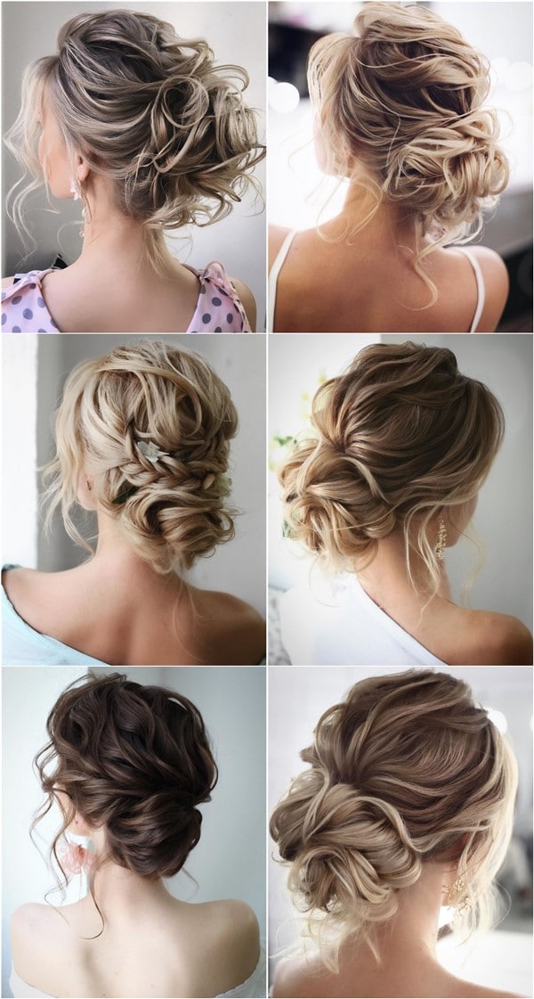 Messy wedding hairstyles for long hair