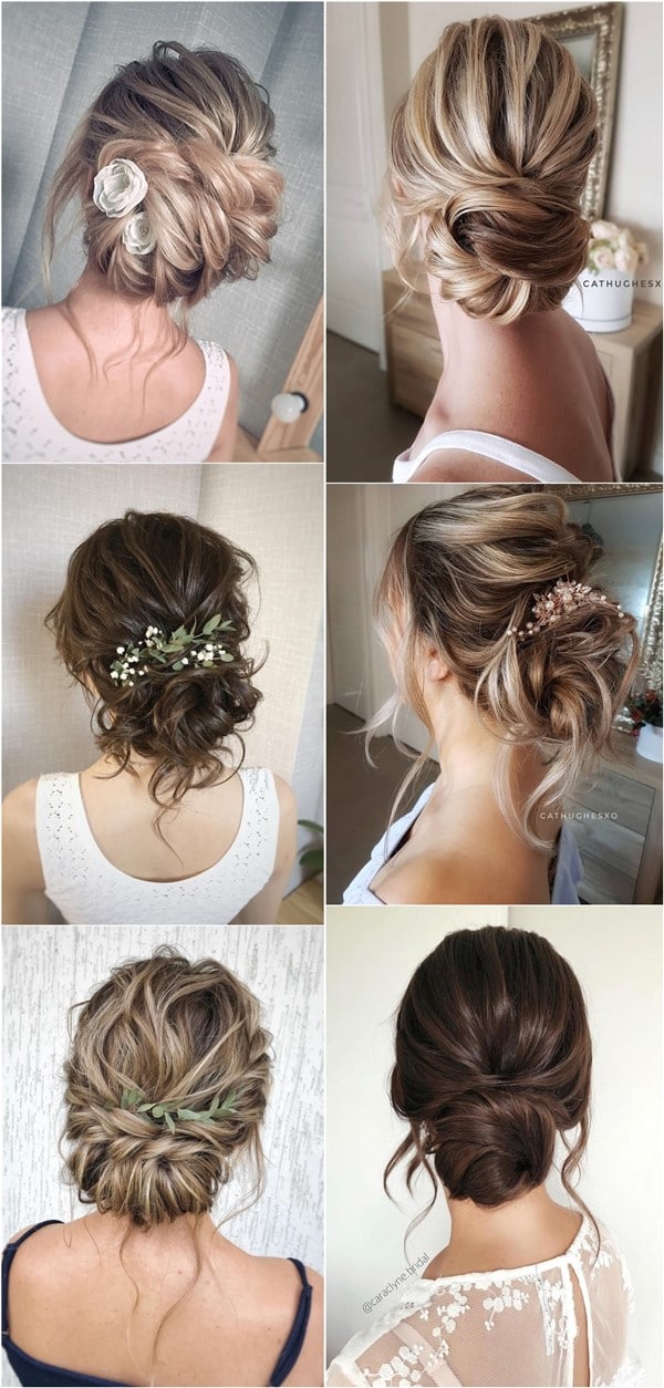 Messy wedding hairstyles for long hair