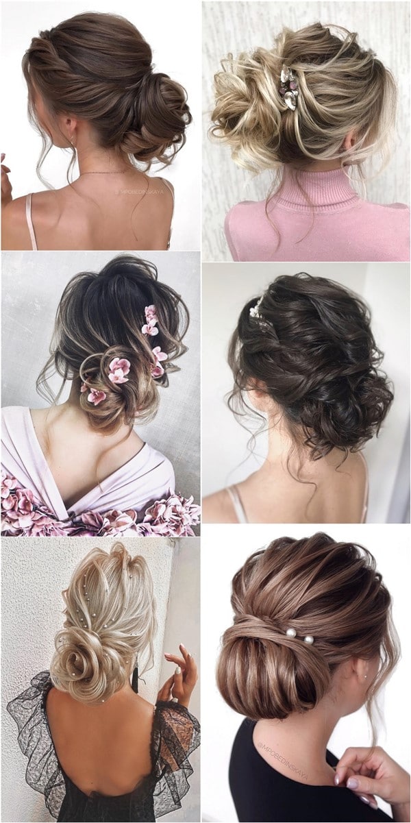 Messy wedding hairstyles for long hair