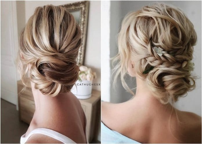 Messy wedding hairstyles for long hair