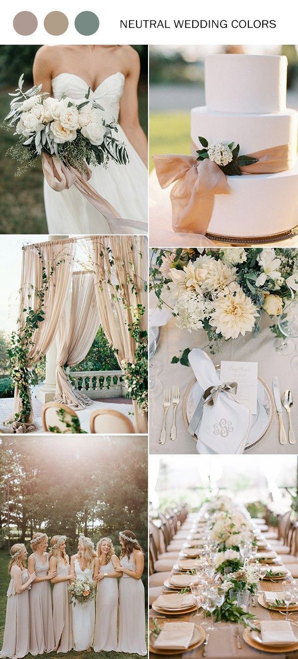 Neutral wedding color ideas