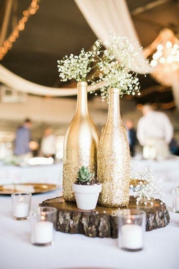 Romantic Mason Jar Wedding Centerpiece Ideas