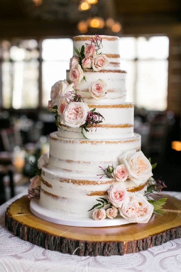 Rustic wedding cake ideas - rustic weddings, country wedding cake ideas, naked wedding cakes