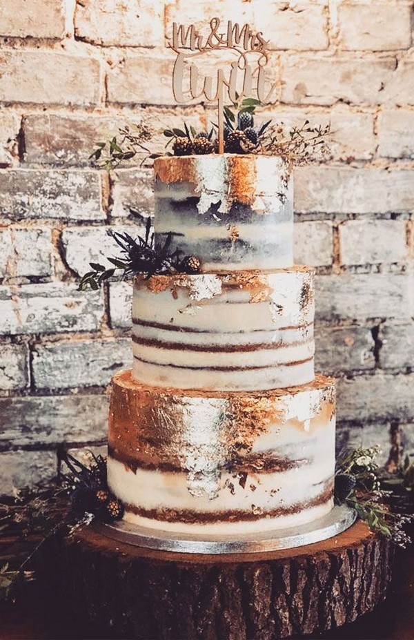 Rustic wedding cake ideas - rustic weddings, country wedding cake ideas, naked wedding cakes