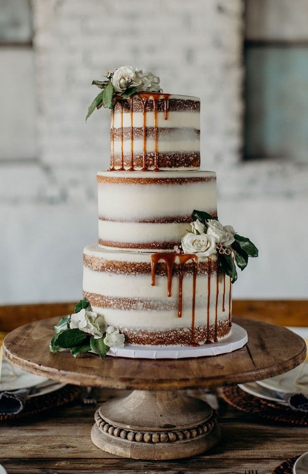 Rustic wedding cake ideas - rustic weddings, country wedding cake ideas, naked wedding cakes