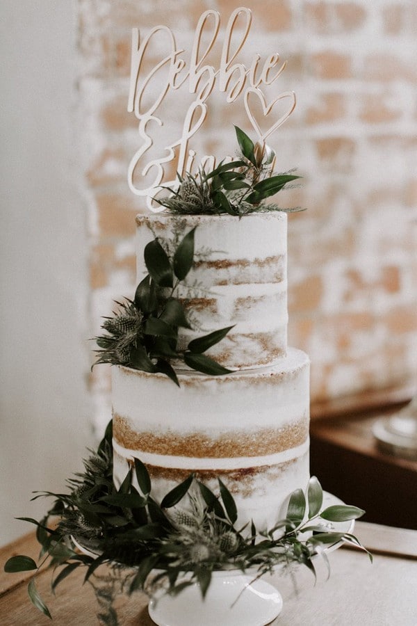 Rustic wedding cake ideas - rustic weddings, country wedding cake ideas, naked wedding cakes