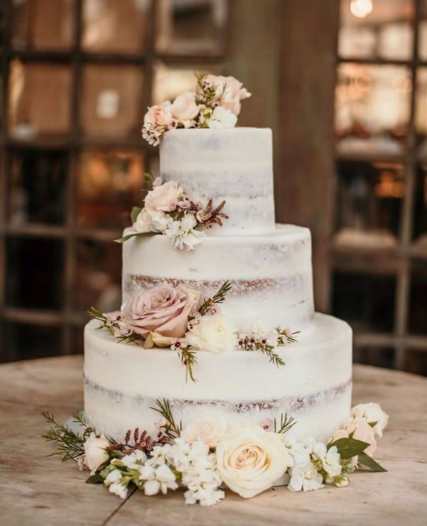 Rustic wedding cake ideas - rustic weddings, country wedding cake ideas, naked wedding cakes