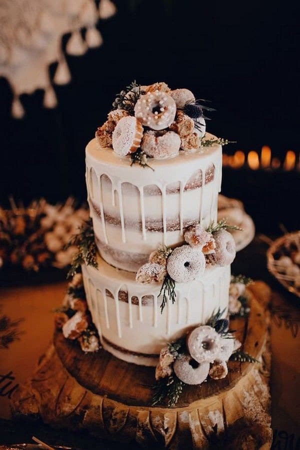 Rustic wedding cake ideas - rustic weddings, country wedding cake ideas, naked wedding cakes