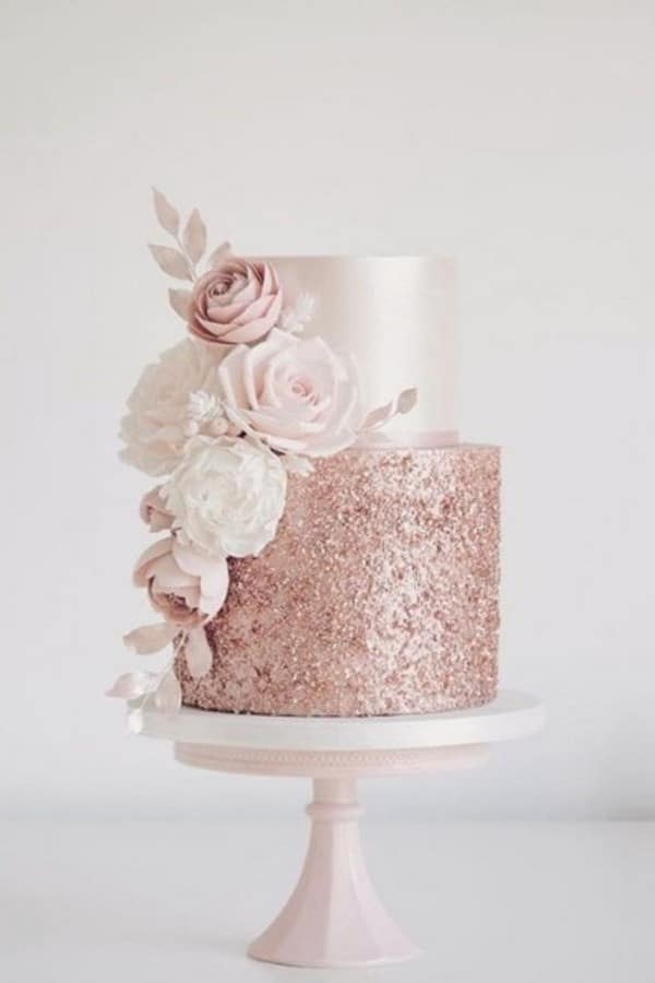 Vintage wedding cakes - vintage wedding, pearls, blush pink