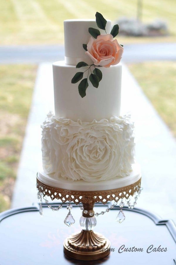 Vintage wedding cakes - vintage wedding, pearls, blush pink