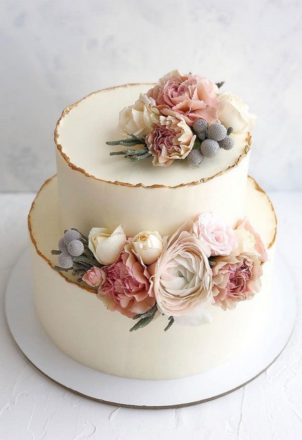 Vintage wedding cakes - vintage wedding, pearls, blush pink