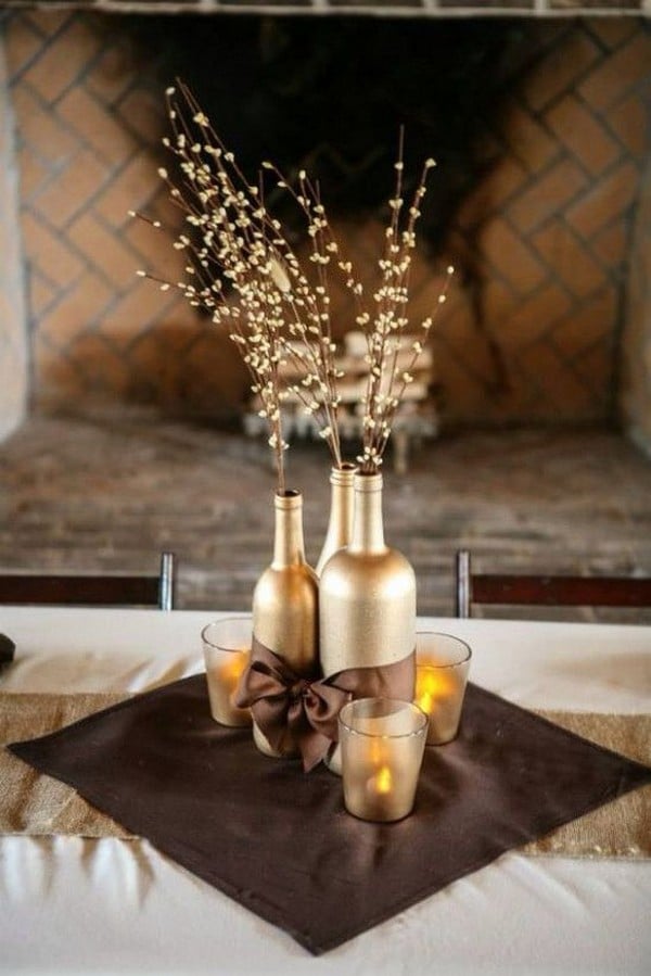 Wedding Decoracion Lights Wine Bottles