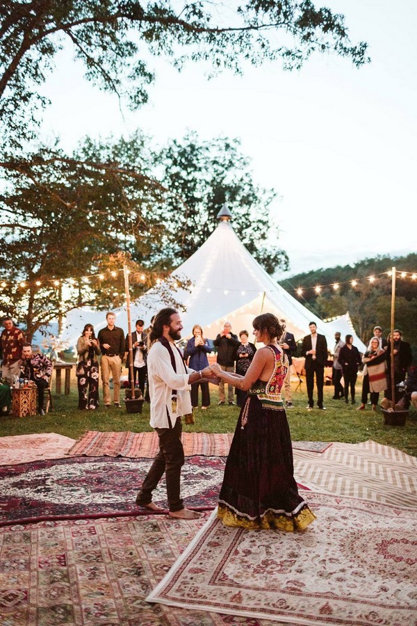 bohemian tented wedding ideas