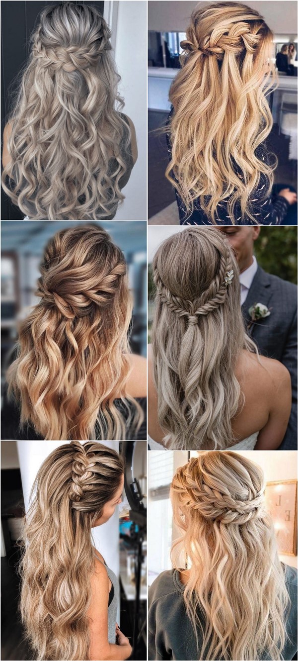 braided long wedding hairstyles