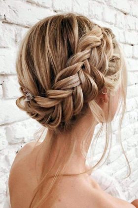 22 Braided Wedding Updo Hairstyles You'll Love - Oh The Wedding Day