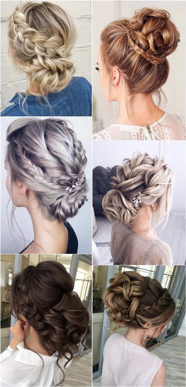 braided long wedding updo hairstyles for 2020