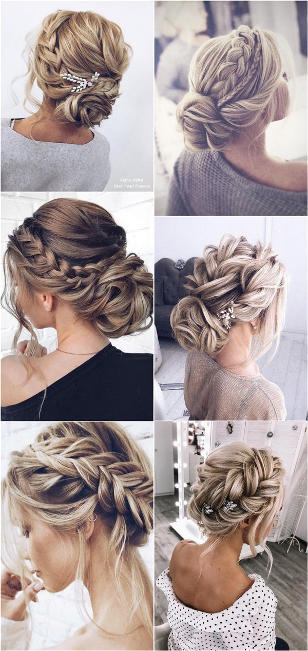 braided long wedding updo hairstyles for 2020