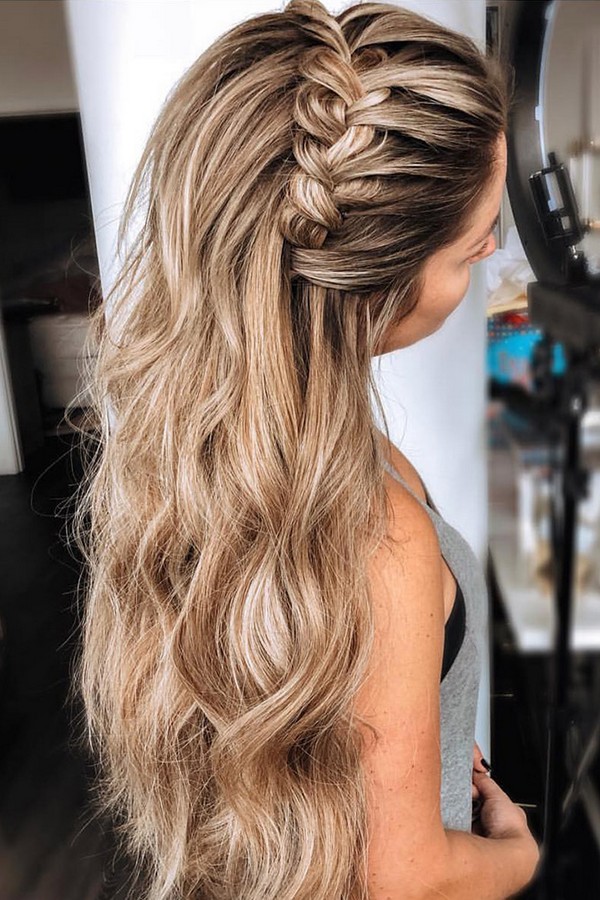 18 Braided Wedding Hairstyles For Long Hair Oh The Wedding