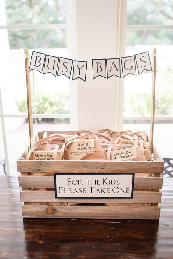 busy bags for the kids for wedding