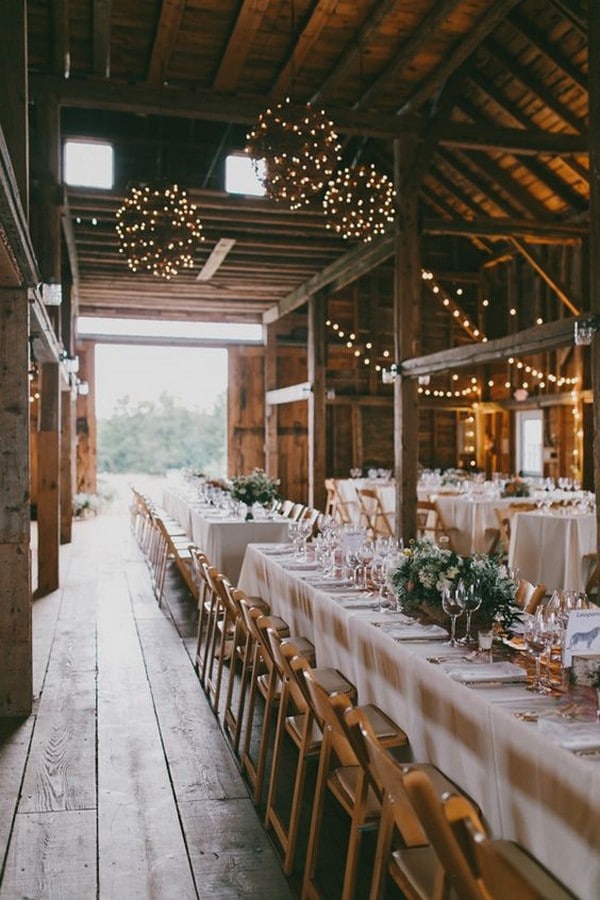 country barn wedding reception decoration ideas