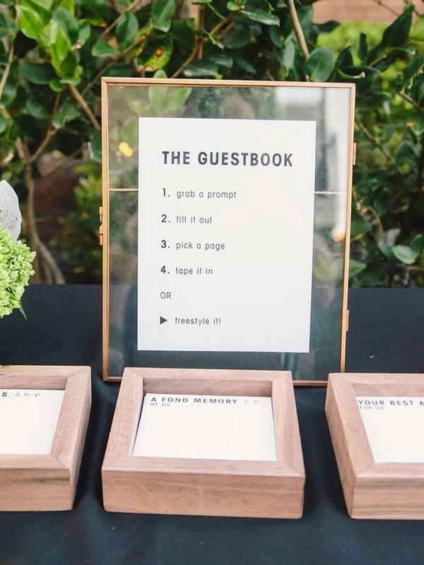 creative wedding guest book ideas