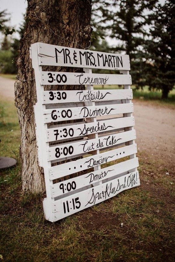 diy country rustic wedding sign