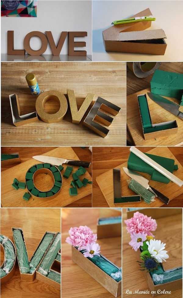 diy love wedding sign