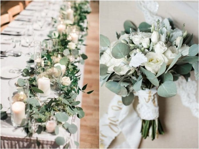 eucalyptus wedding decoration ideas