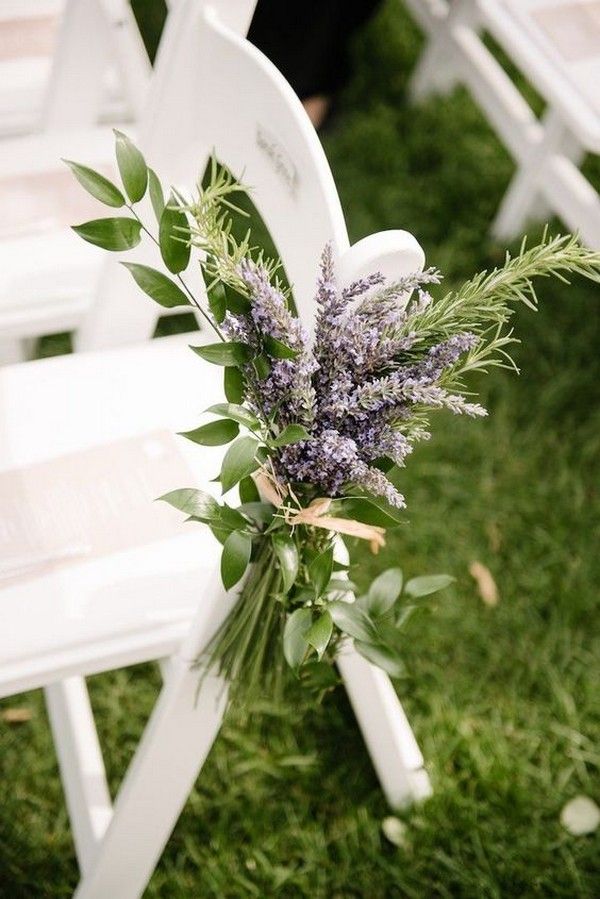 lavender outdoor wedding aisle decoration ideas