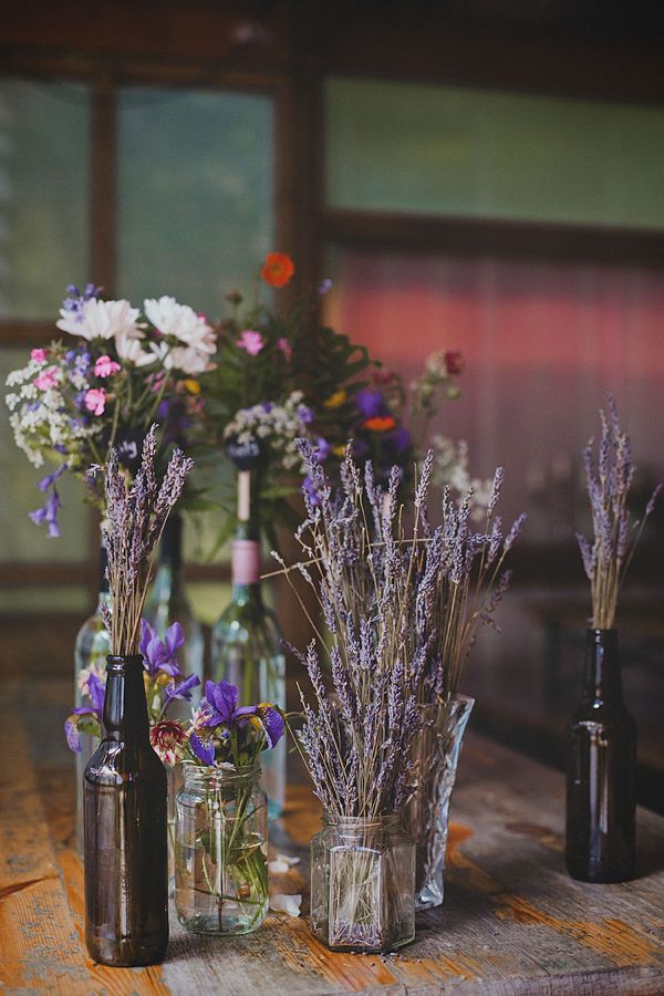 lavender purple wedding centerpieces