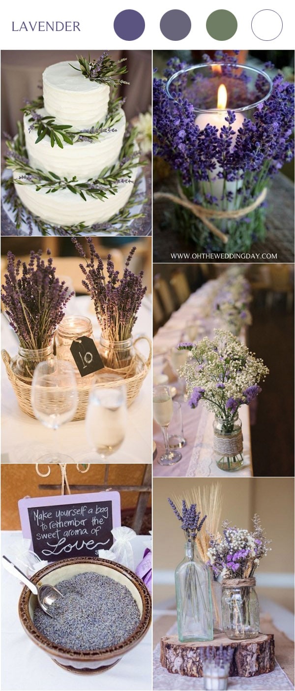 lavender wedding color ideas for spring purple wedding