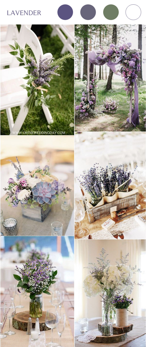 lavender wedding color ideas for spring purple wedding