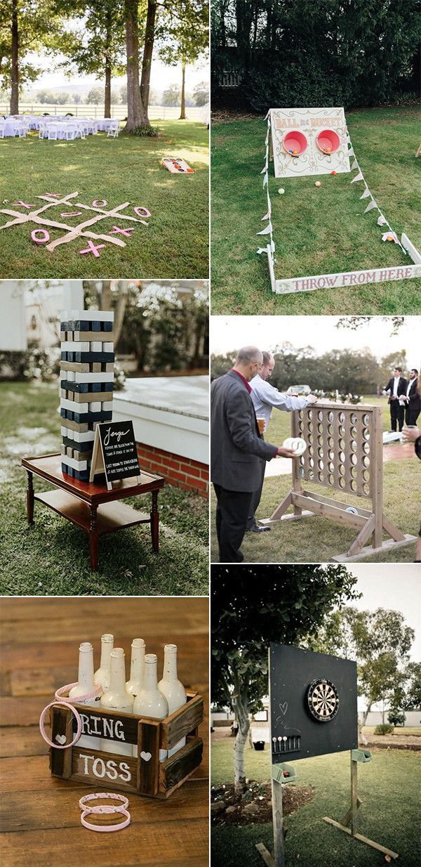lawn games for backyard wedding ideas