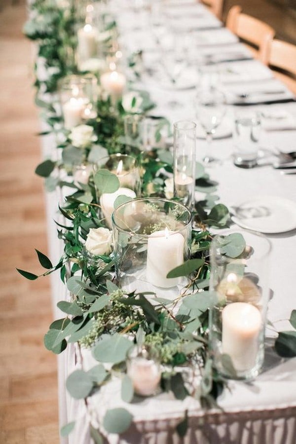 long table wedding centerpiece ideas