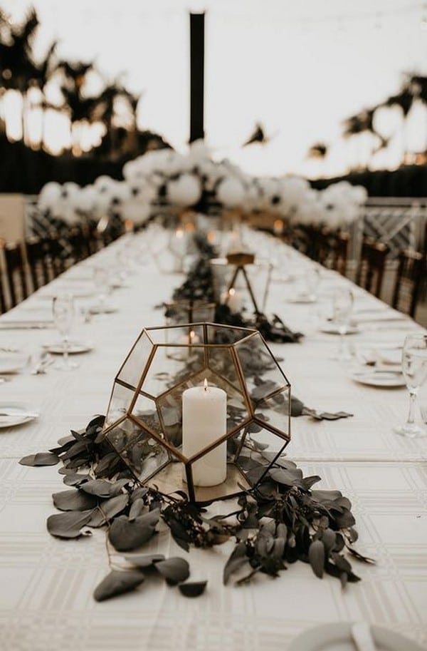 sage green boho wedding centerpiece ideas