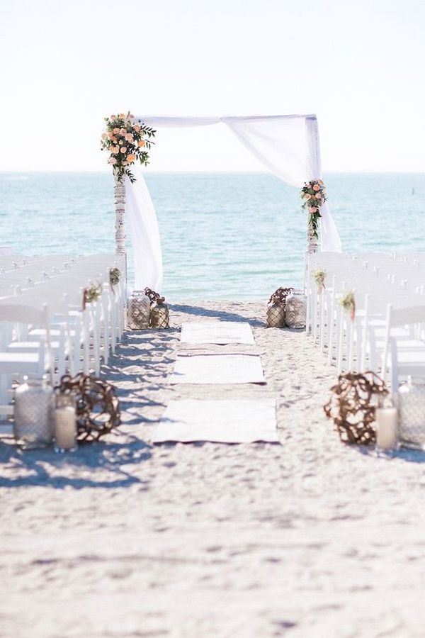 simple elegant beach wedding ceremony ideas