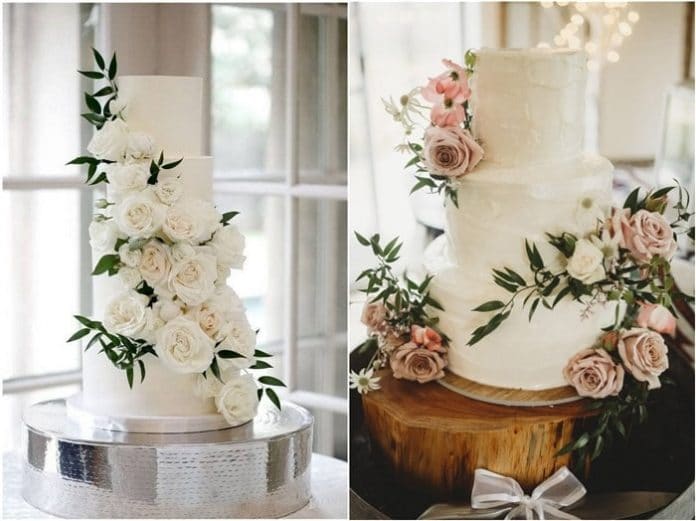 simple wedding cakes for spring summer weddings
