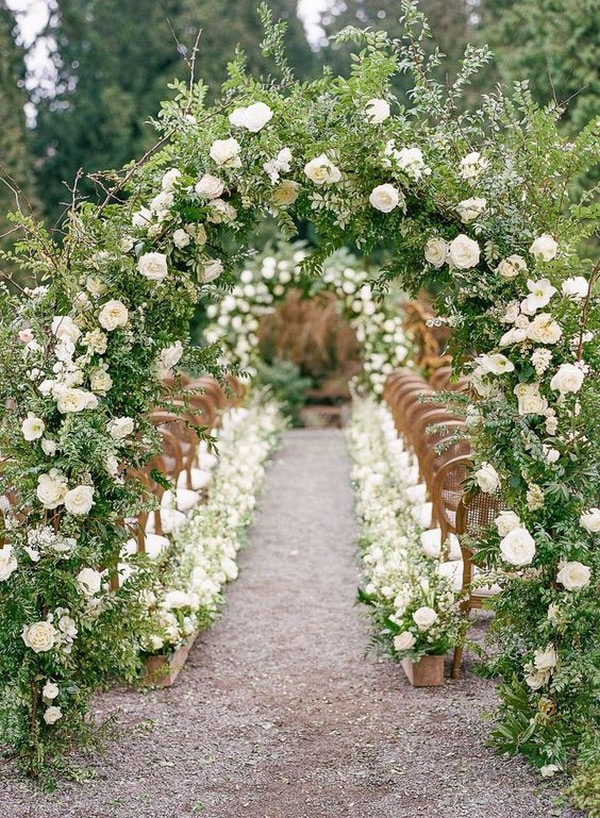 stunning garden themed wedding ceremony ideas