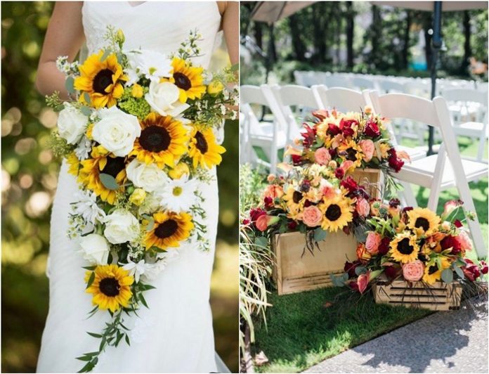 sunflower wedding decor ideas