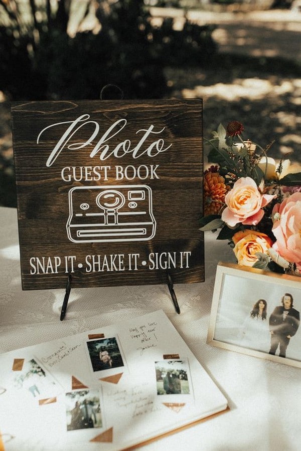 vintage wedding guest book ideas